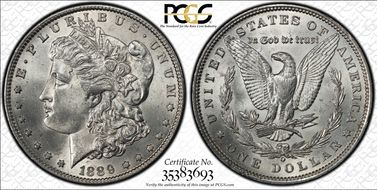 1889-O $1 MS62