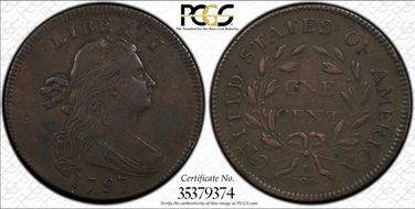 1797 1C S-120a, Reverse of 1795 VF35BN