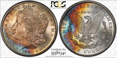 1880-S $1 MS64