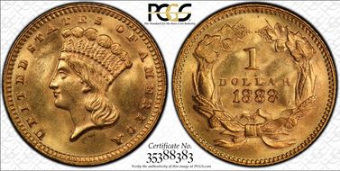 1888 G$1 MS64