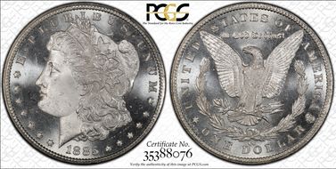 1885-CC $1 MS66PL