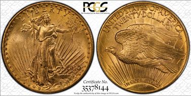 1910-D $20 MS66