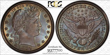 1897-O 25C MS66