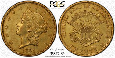 1851 $20 AU50