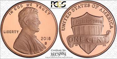 2018-S 1C Shield PR69DCAM