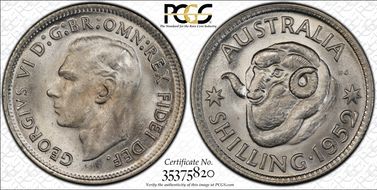 1952(m) Shil KM-46  Ag MS65