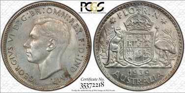 1939(m) Florin MS63