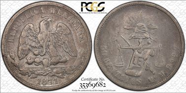 1871-Mo M 50C VF35