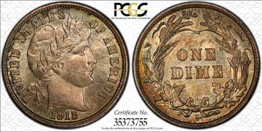 1915-S 10C MS67