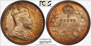 1903-H 5C Small H MS65