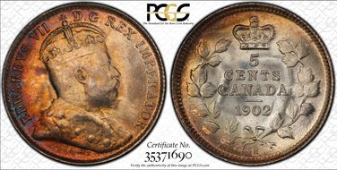 1902-H 5C Small H MS67+ 