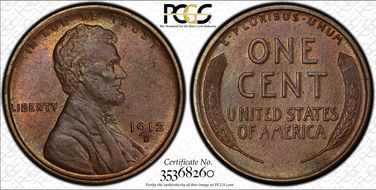 1912-S 1C AU58BN