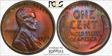 1933-D 1C MS65RB