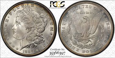 1884 $1 MS66+