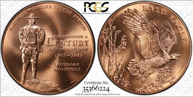 2003 Medal NWRS - Eagle MS68RD