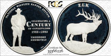 2003 Medal NWRS - Elk Silver PR69DCAM
