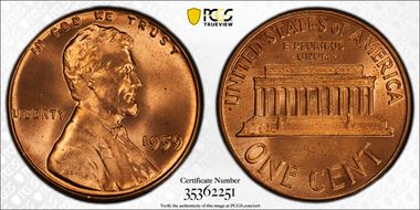 1959 1C MS66RD