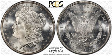 1890-S $1 MS66+