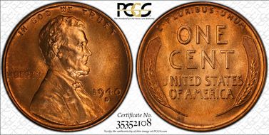 1940-D 1C MS66RD