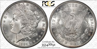 1884 $1 MS66+