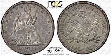 1873 50C Arrows XF40