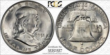 1951-D 50C MS65FBL