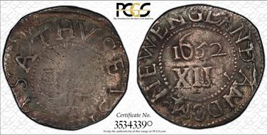1652 Shilling Oak Tree VF25