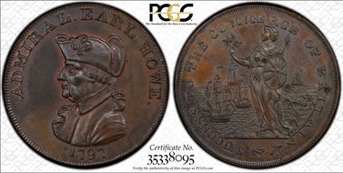 1797 Tk 1/2D DH-27 Hampshire, Emsworth MS64BN