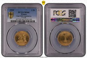 1920 1 Fr Gad-468 Commerce F-218 MS66