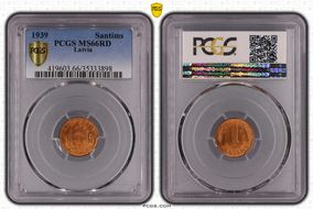 1939 Santims MS66RD