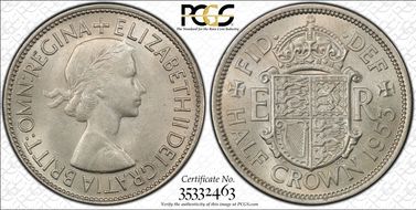 1953 1/2 Cr S-4137 MS65