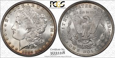 1884 $1 MS65+
