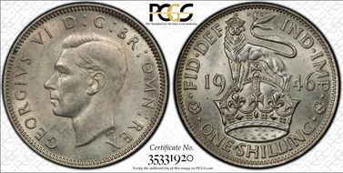 1946 Shil S-4082 English Rev MS62