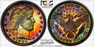 1904 25C PR67