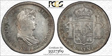 1816-Mo JJ 8 R Yon-M8-116 Calico-1331 AU58