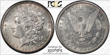 1887-S $1 AU58