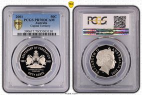 2001 50C Capital Territory PR70DCAM