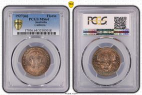 1927(m) Florin Canberra  KM-31 MS64