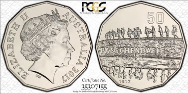 2017 50C Passchendaele MS68