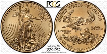 2009 $5 Gold Eagle MS69