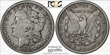 1880 $1 VG10