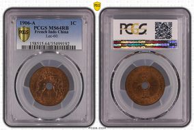 1906-A 1C Lec-60 MS64RB