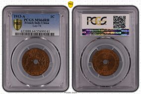 1913-A 1C Lec-74 MS64RB