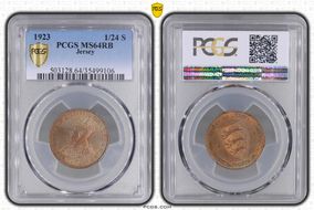1923 1/24 S KM-11 Pointed Shield MS64BN