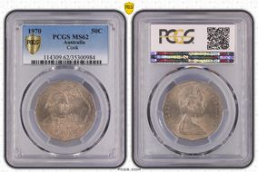 1970 50C Captain Cook MS62