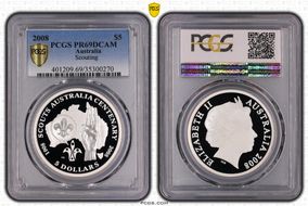 2008 $5 Scouting PR69DCAM