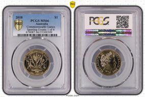 2018 $1 Commonwealth Games Sporting Events 1 of 4 MS66