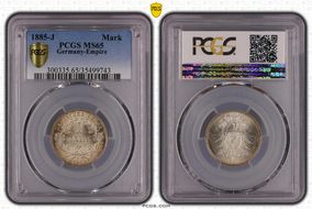 1885-J Mark J-9 MS65