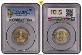 1934-A 2 Mk Potsdam J-355 MS62