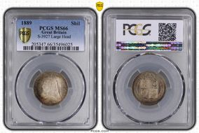 1889 Shil S-3927 Large Head MS66